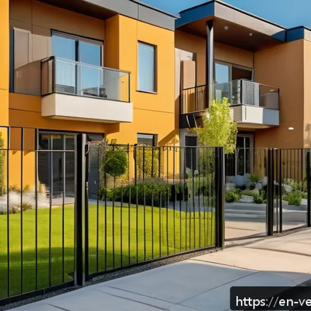 임대 부동산 가치 평가에 대한 FAQ - A modern rental property exterior in a vibrant urban neighborhood during golden hour, featuring well...